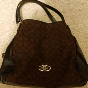 Coach signature shoulder bag